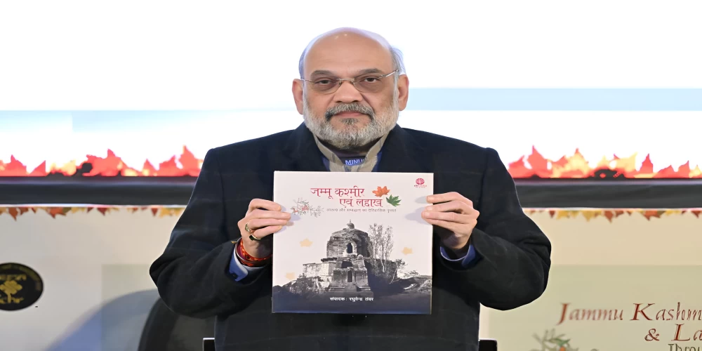 Amit Shah releases book on Jammu, Kashmir and Ladakh, highlighting historical and cultural ties Amit Shah releases book on Jammu, Kashmir and Ladakh, highlighting historical and cultural ties