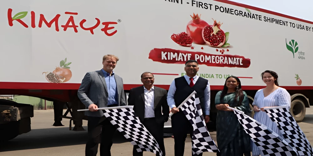 APEDA facilitates first-ever sea shipments of Indian pomegranates to Australia APEDA facilitates first-ever sea shipments of Indian pomegranates to Australia