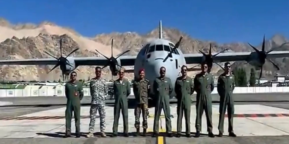 Indian Air Force and Indian Army carry out first-of-its-kind precise para-drop of BHISHM critical trauma care cube at 15,000 feet Indian Air Force and Indian Army carry out first-of-its-kind precise para-drop of BHISHM critical trauma care cube at 15,000 feet