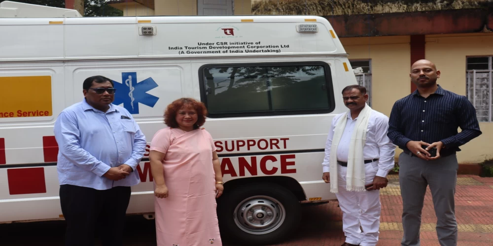 ITDC donates ambulance to Nongpoh Civil Hospital in Meghalaya as part of CSR efforts ITDC donates ambulance to Nongpoh Civil Hospital in Meghalaya as part of CSR efforts