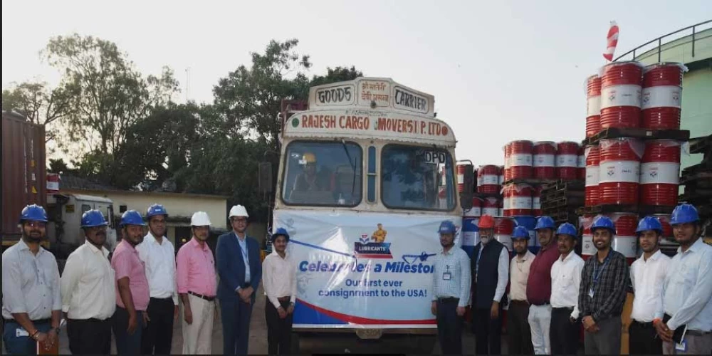 HPCL makes first export of HP Lubricants to the US market HPCL makes first export of HP Lubricants to the US market