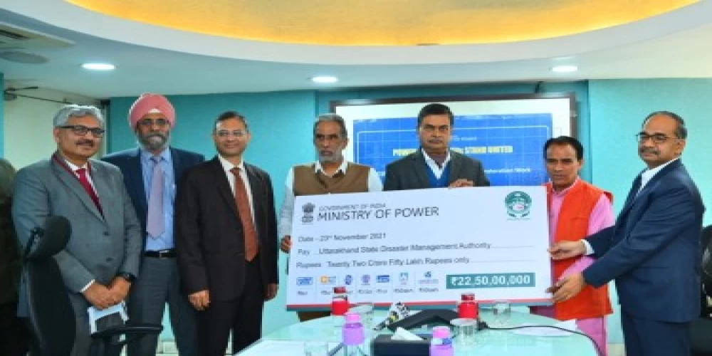 Power sector CPSEs donate over Rs 22 crore to Uttarakhand to build back damages caused by floods; NTPC contributes Rs 8 crore Power sector CPSEs donate over Rs 22 crore to Uttarakhand to build back damages caused by floods; NTPC contributes Rs 8 crore