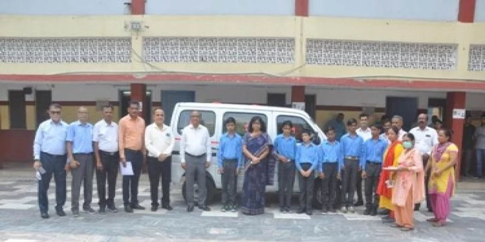 SPMCIL provides Eeco van to school for visually impaired children SPMCIL provides Eeco van to school for visually impaired children