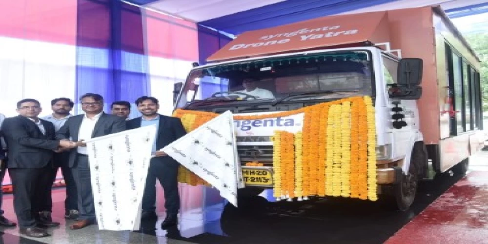 Syngenta India kicks off 10,000 km drone yatra to educate farmers on drone spraying across 13 States Syngenta India kicks off 10,000 km drone yatra to educate farmers on drone spraying across 13 States