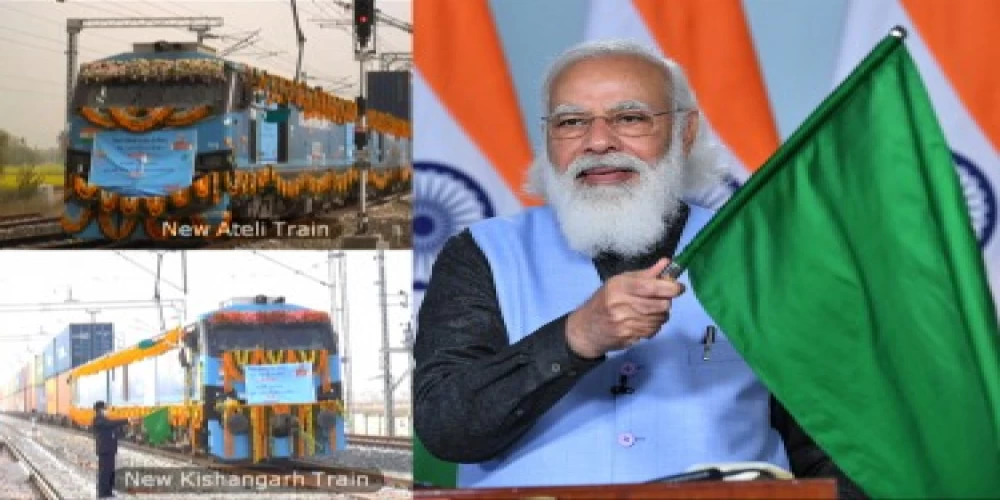 India joins select nations in the world with flagging off of double stack container train India joins select nations in the world with flagging off of double stack container train