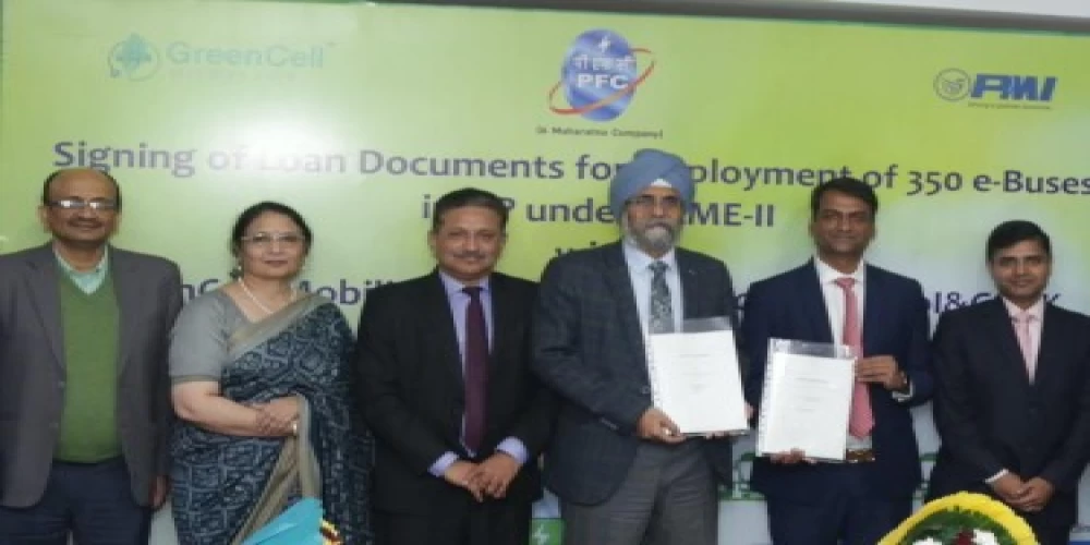 PFC enters into pact to finance 350 electric buses in Uttar Pradesh PFC enters into pact to finance 350 electric buses in Uttar Pradesh