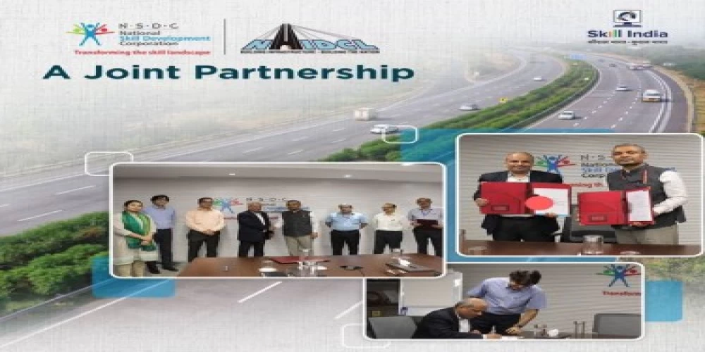 MoU signed between NHIDCL and NSDC for collaboration in skill development MoU signed between NHIDCL and NSDC for collaboration in skill development