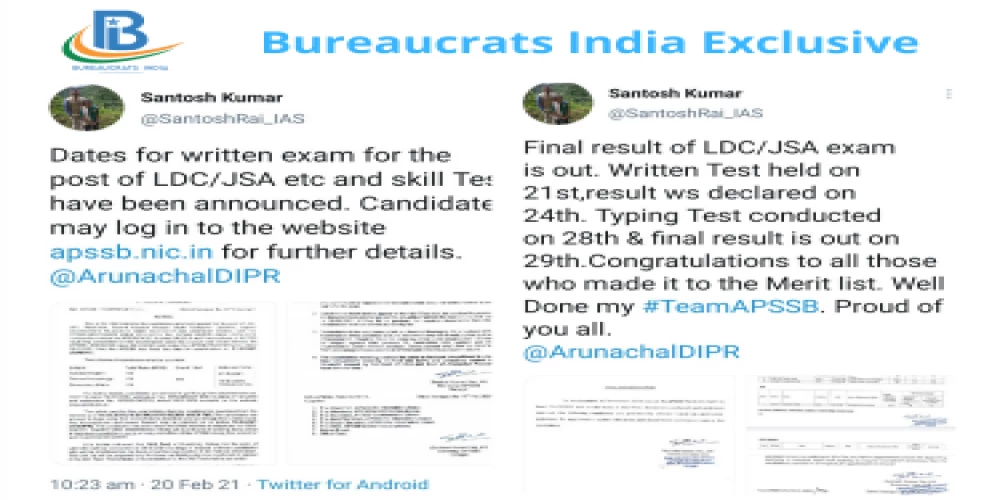 Arunachal Pradesh embraces transparency in recruitment thanks to efforts of IAS officer Santosh Kumar Arunachal Pradesh embraces transparency in recruitment thanks to efforts of IAS officer Santosh Kumar