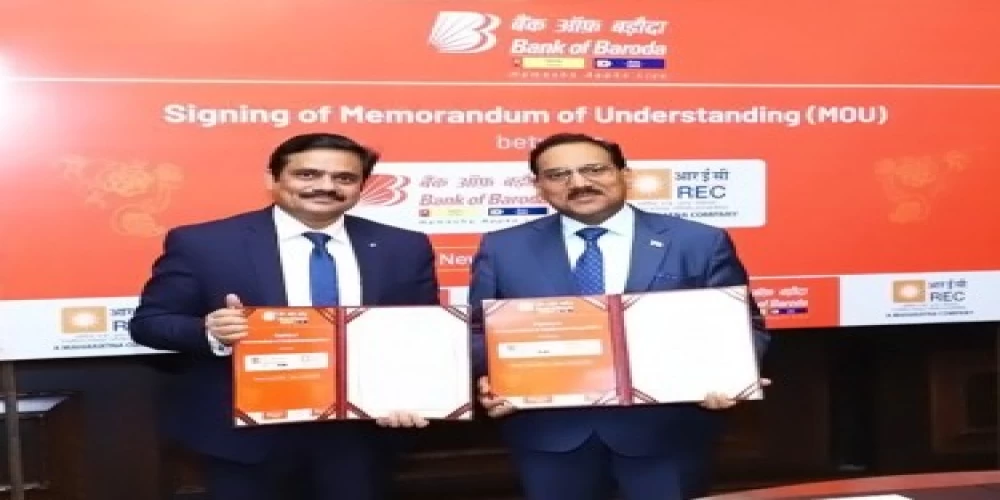 REC Limited & Bank of Baroda sign MoU to finance Power, Infrastructure and Logistics Projects REC Limited & Bank of Baroda sign MoU to finance Power, Infrastructure and Logistics Projects
