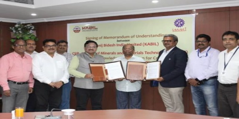 KABIL and CSIR-IMMT sign MoU for technical and knowledge cooperation for critical minerals KABIL and CSIR-IMMT sign MoU for technical and knowledge cooperation for critical minerals