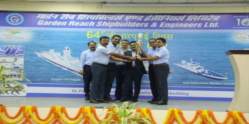 GRSE celebrates 64th Raising Day GRSE celebrates 64th Raising Day