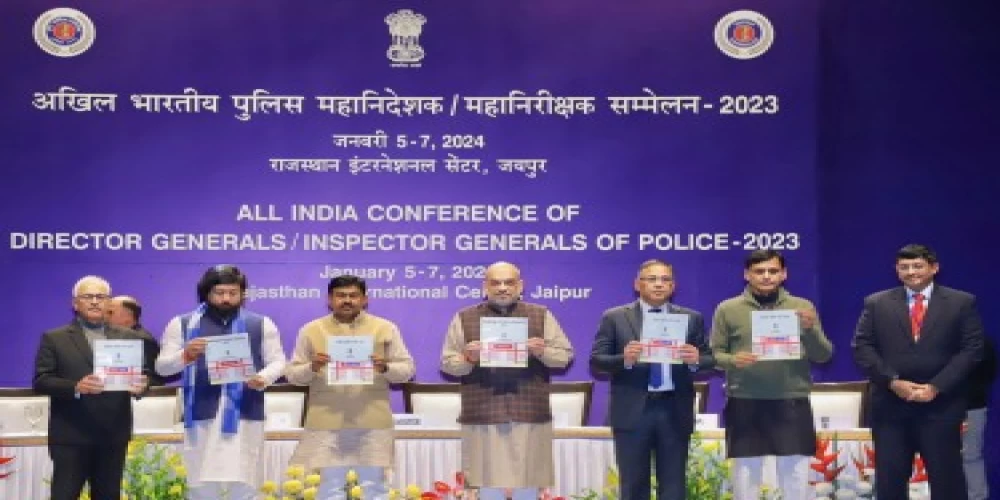 Amit Shah inaugurates 58th DGsP/IGsP Conference 2023 at Rajasthan International Centre, Jaipur Amit Shah inaugurates 58th DGsP/IGsP Conference 2023 at Rajasthan International Centre, Jaipur