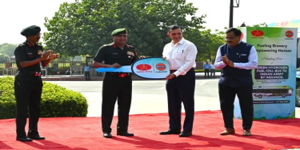 Olive Green, Going Green - Indian Army receives first hydrogen bus Olive Green, Going Green - Indian Army receives first hydrogen bus