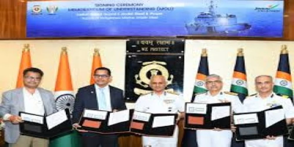 Indian Coast Guard inks MoU with private sector for indigenous marine grade steel Indian Coast Guard inks MoU with private sector for indigenous marine grade steel