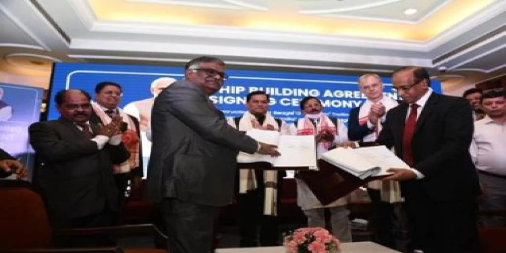 Dredging Corporation of India inks historic ship building agreement Dredging Corporation of India inks historic ship building agreement