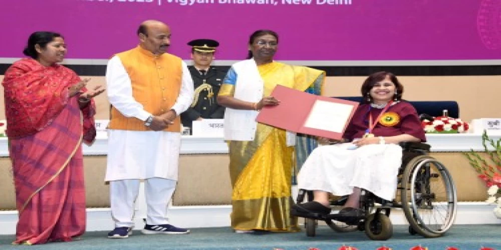President of India presents National Awards for the Empowerment of Persons with Disabilities for the year 2023 President of India presents National Awards for the Empowerment of Persons with Disabilities for the year 2023