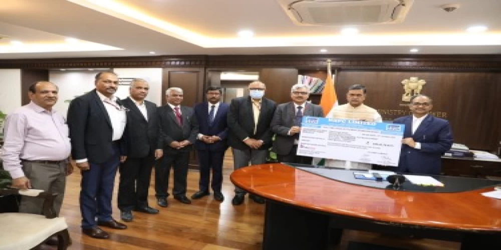 NHPC pays final dividend of Rs 249.44 crore to Government of India for FY 2020-21 NHPC pays final dividend of Rs 249.44 crore to Government of India for FY 2020-21