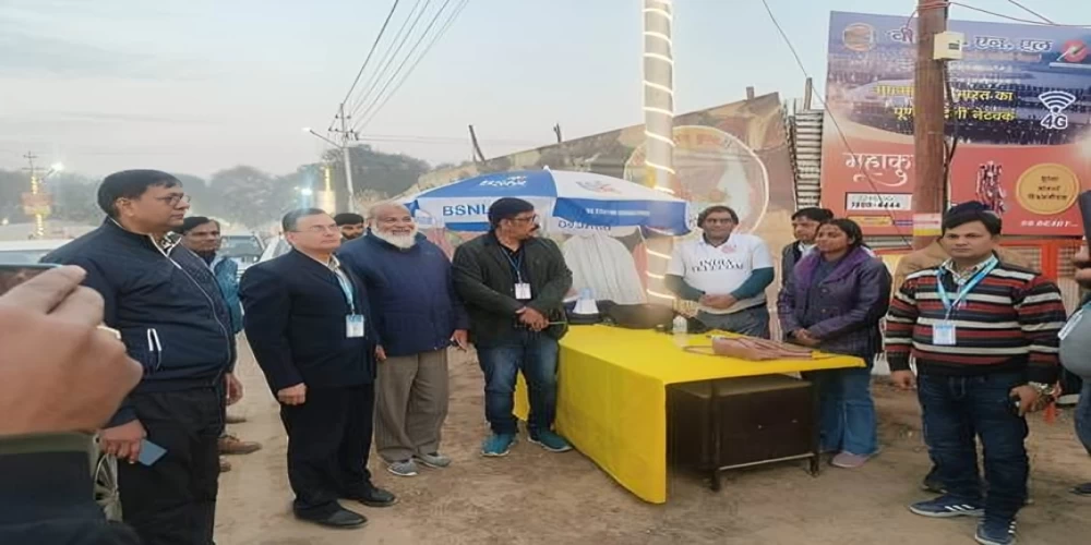 BSNL’s services providing relief to pilgrims and security forces at the Mahakumbh 2025 BSNL’s services providing relief to pilgrims and security forces at the Mahakumbh 2025