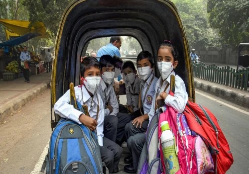 Delhi chokes under severe air pollution, schools shift to hybrid classes