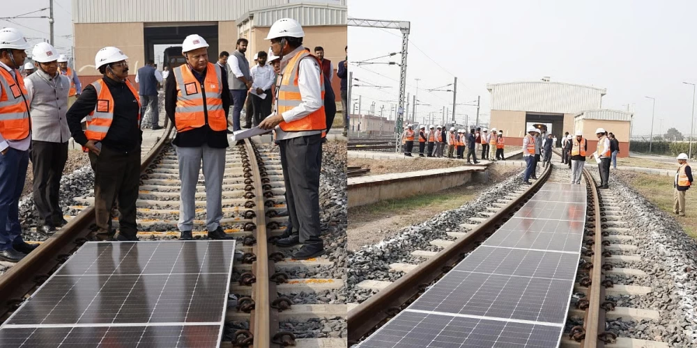 NCRTC unveils India’s first ‘Solar on Track’ project at Duhai