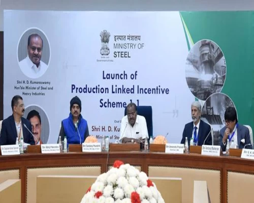 PLI Scheme 1.1 launched by Union Steel and Heavy Industries Minister H.D. Kumaraswamy