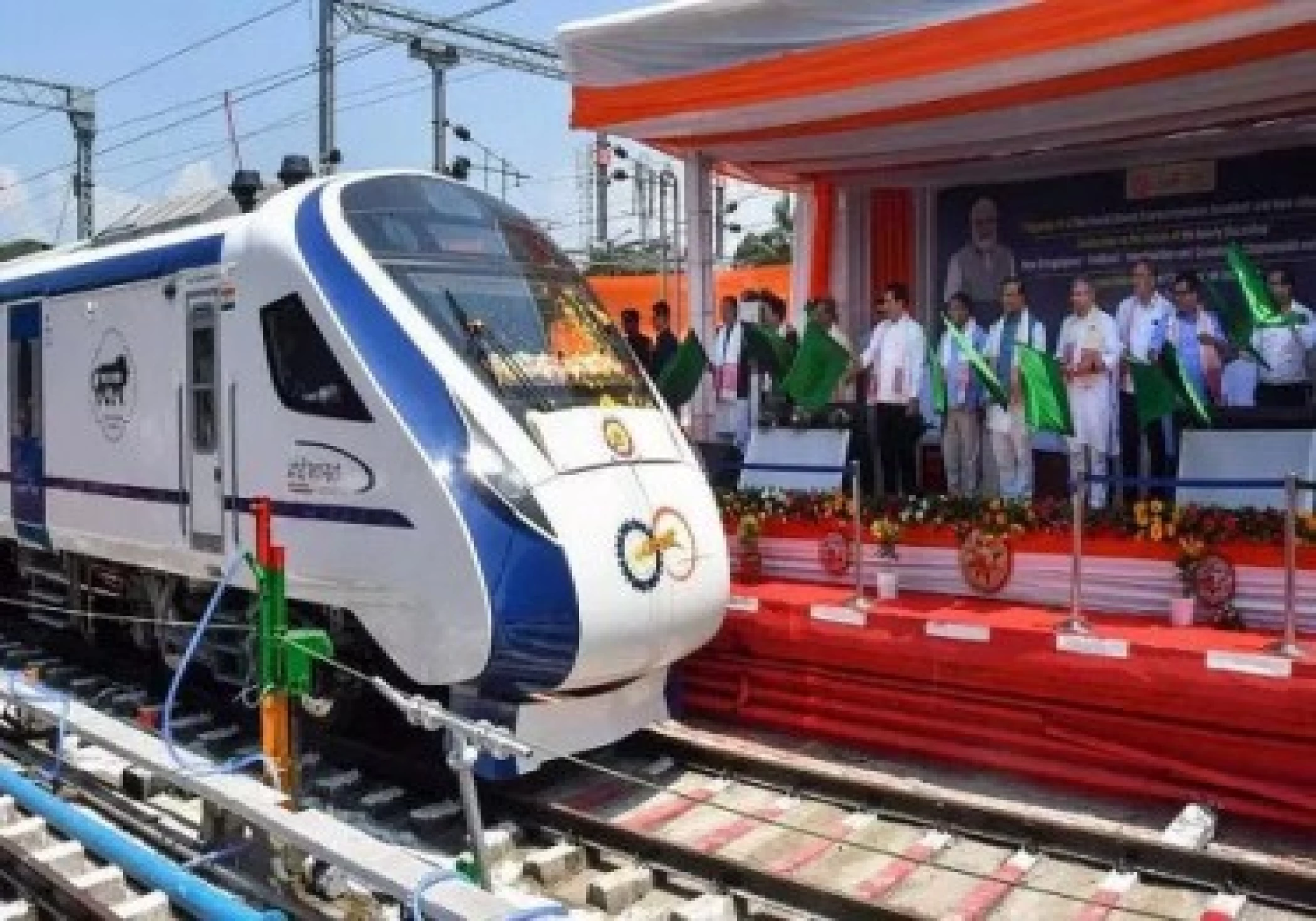 PM flags off Assam’s first Vande Bharat Express connecting Guwahati to New Jalpaiguri