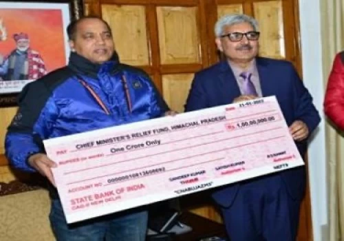 NHPC contributes Rs 1 crore to Himachal Pradesh CMRF