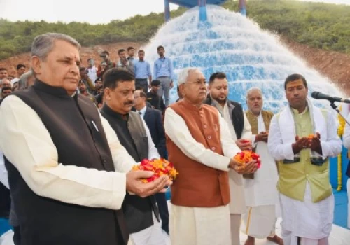 First in India: Bihar CM dedicates project that lifts Ganga floodwater, supplies as drinking water to Rajgir, Gaya, Bodh Gaya