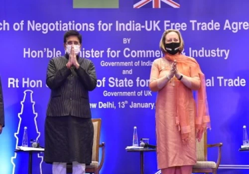 India and UK launch FTA negotiations