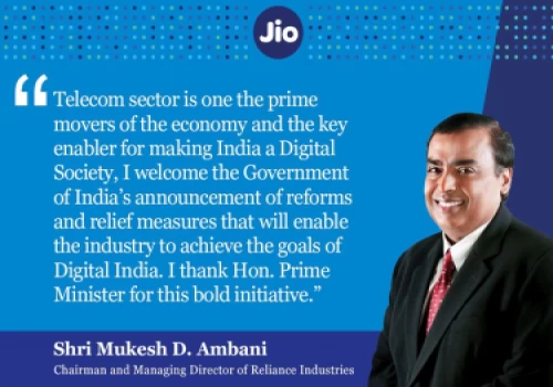 JIO welcomes reforms to strengthen Indian telecom sector