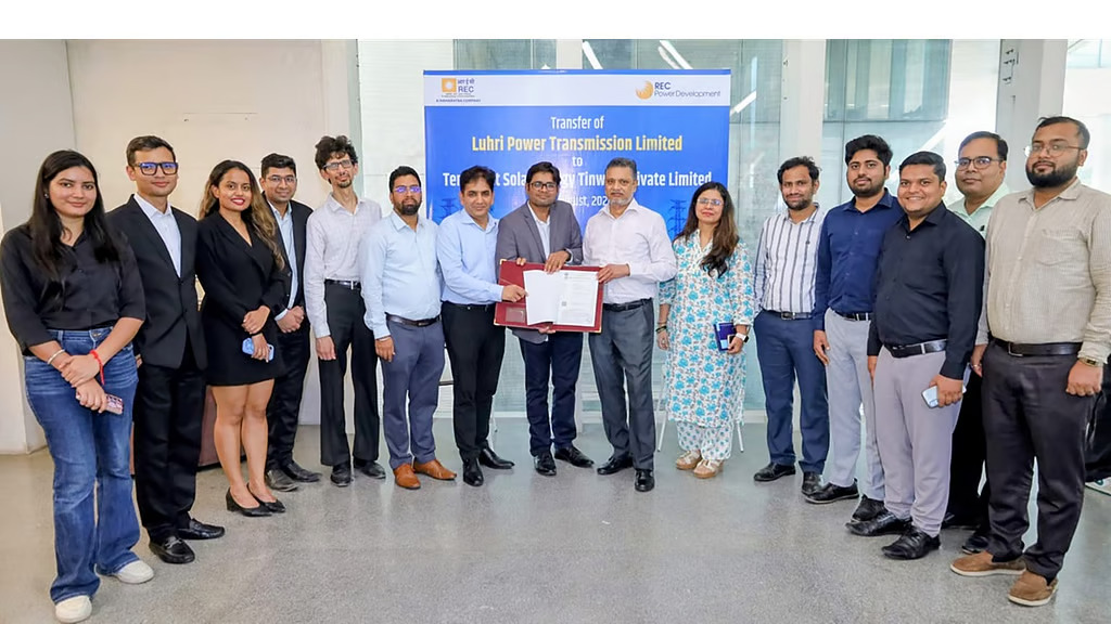 RECPDCL hands over Luhri Power Transmission Limited to Terralight Solar Energy Tinwari Private Limited