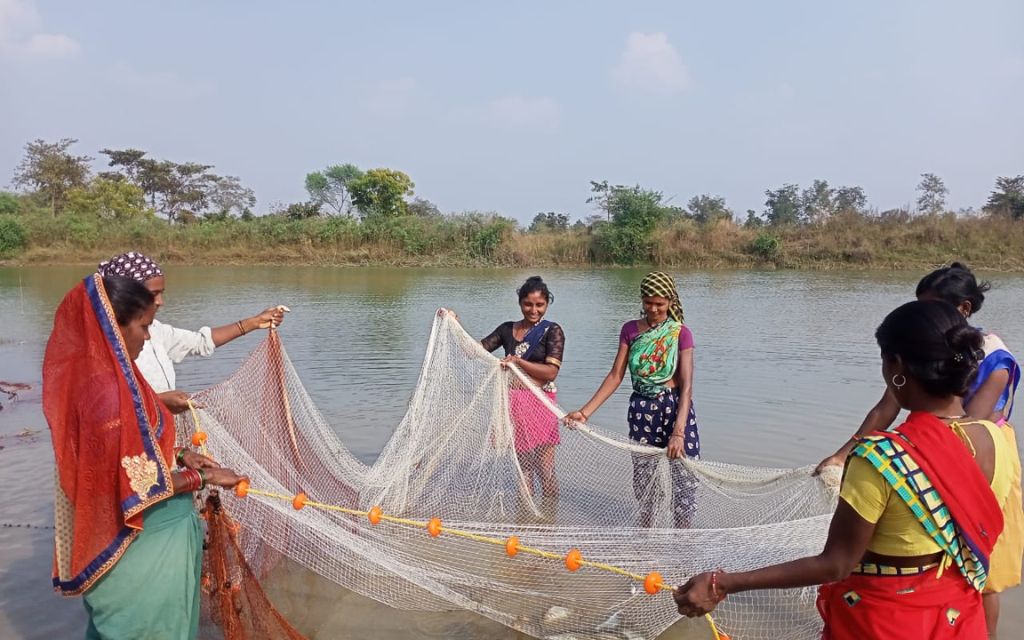 Livelihood ponds empower rural women in Chhattisgarh’s Dhamtari