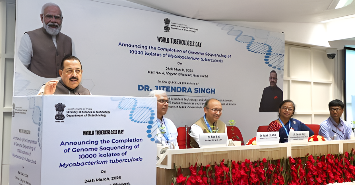India achieves milestone in TB research with completion of 10,000 genome sequences of Mycobacterium tuberculosis Genomic breakthrough