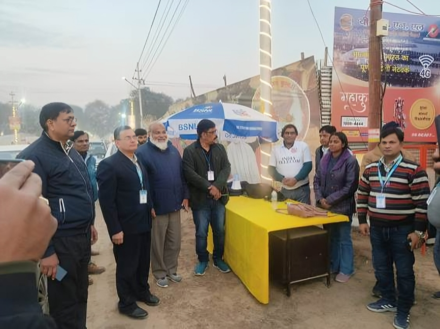 BSNL’s services providing relief to pilgrims and security forces at the Mahakumbh 2025