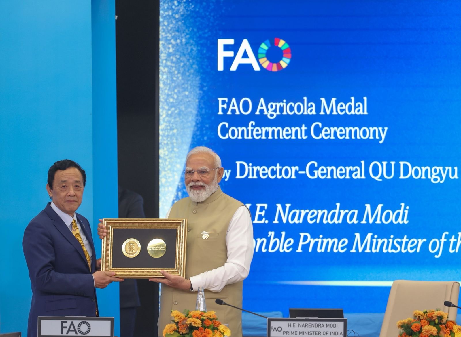 PM Modi receives FAO’s highest honour, dedicates award to India’s farmers
