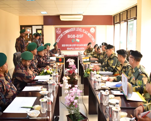 BSF & BGB Sector Commander level Border Coordination Meeting held at Petrapole-Benapole border to strengthen India-Bangladesh relations