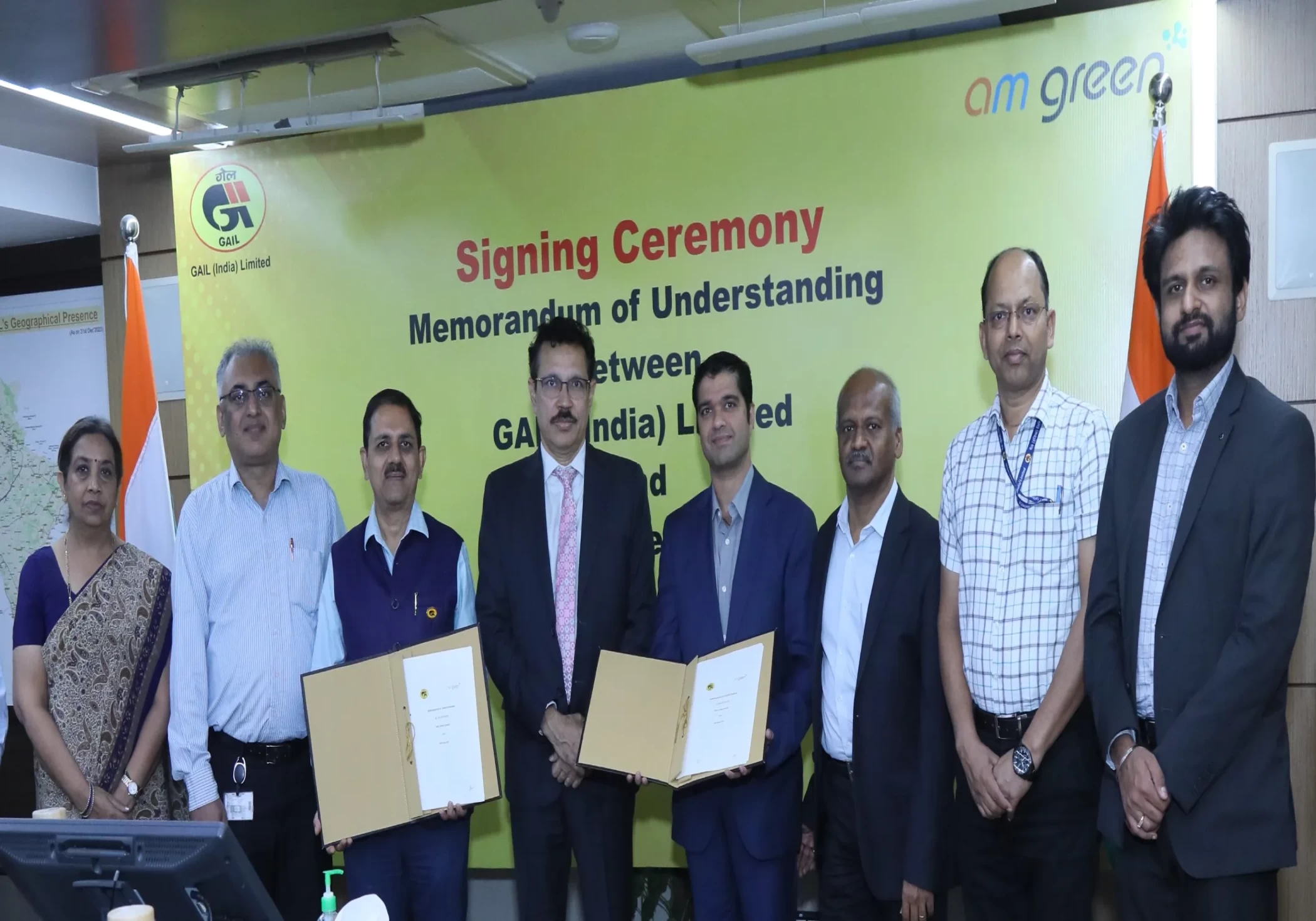 GAIL and AM Green sign MoU for jointly developing renewable energy up to 2.5 GW