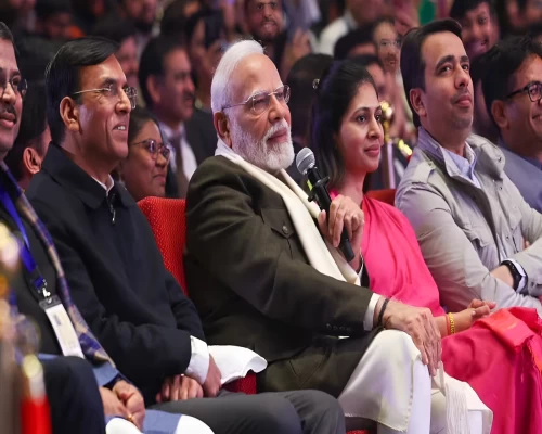 Prime Minister Narendra Modi participates in the Viksit Bharat Young Leaders Dialogue 2025