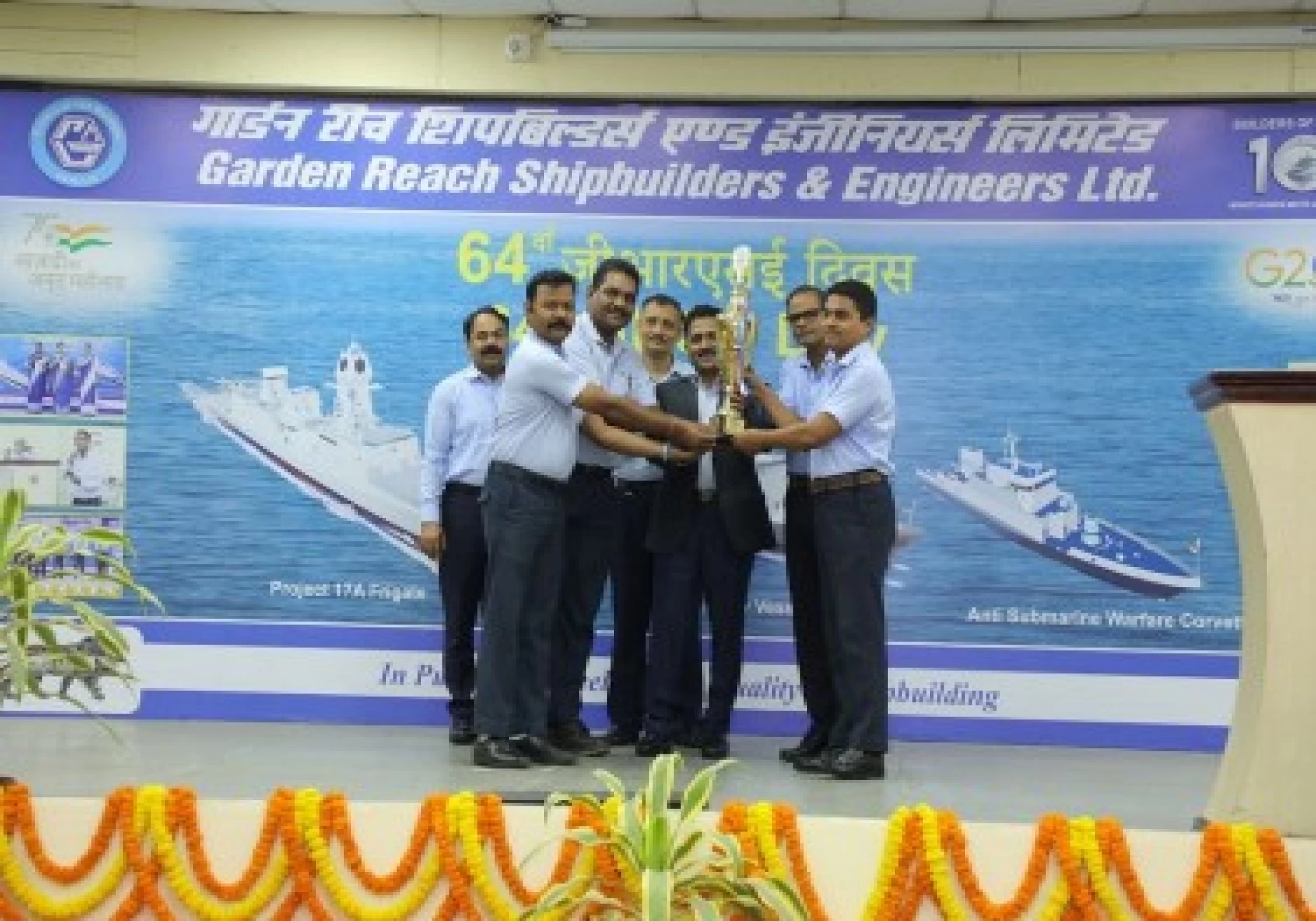 GRSE celebrates 64th Raising Day