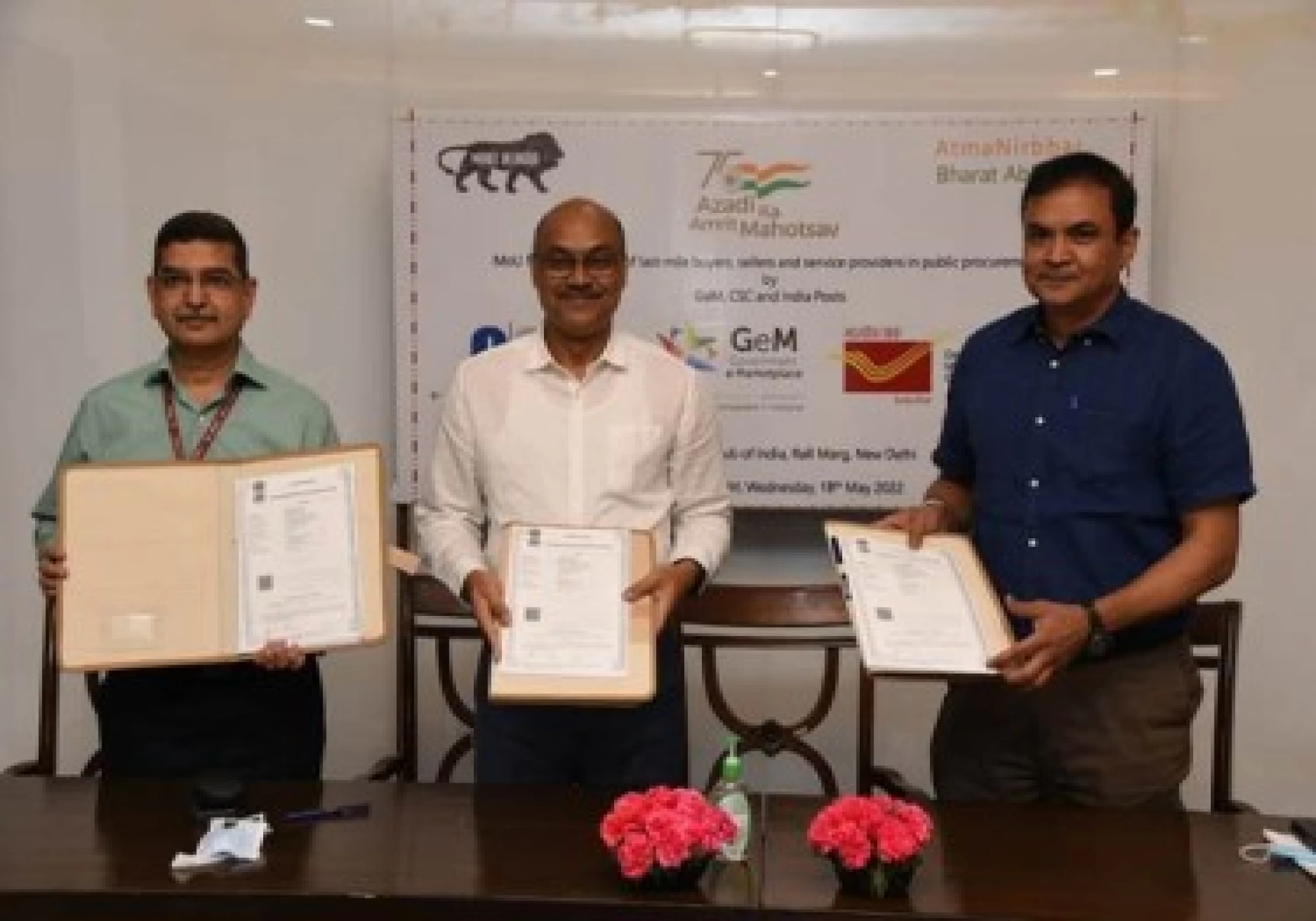 Department of Posts enters into partnership with GeM and CSC