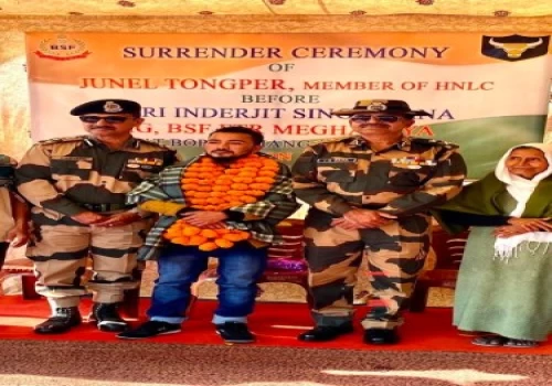 HNLC cadre surrenders before BSF in Meghalaya