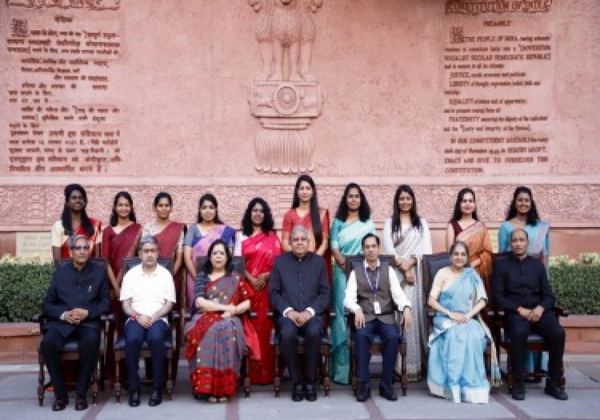 Vice President Jagdeep Dhankhar interacts with Indian Forest Service Probationers