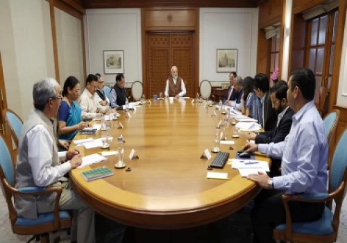 PM chairs a high-level meeting to review status & preparedness of public health response to Covid-19 & Influenza