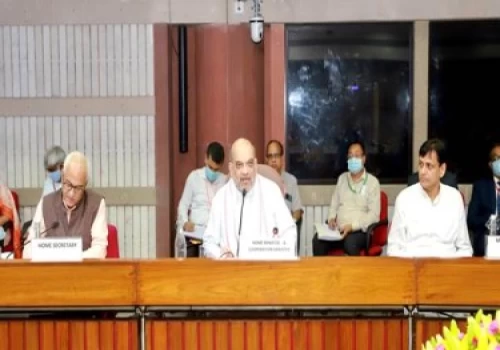 Union Home Minister Amit Shah chairs a review meeting of CPTIs