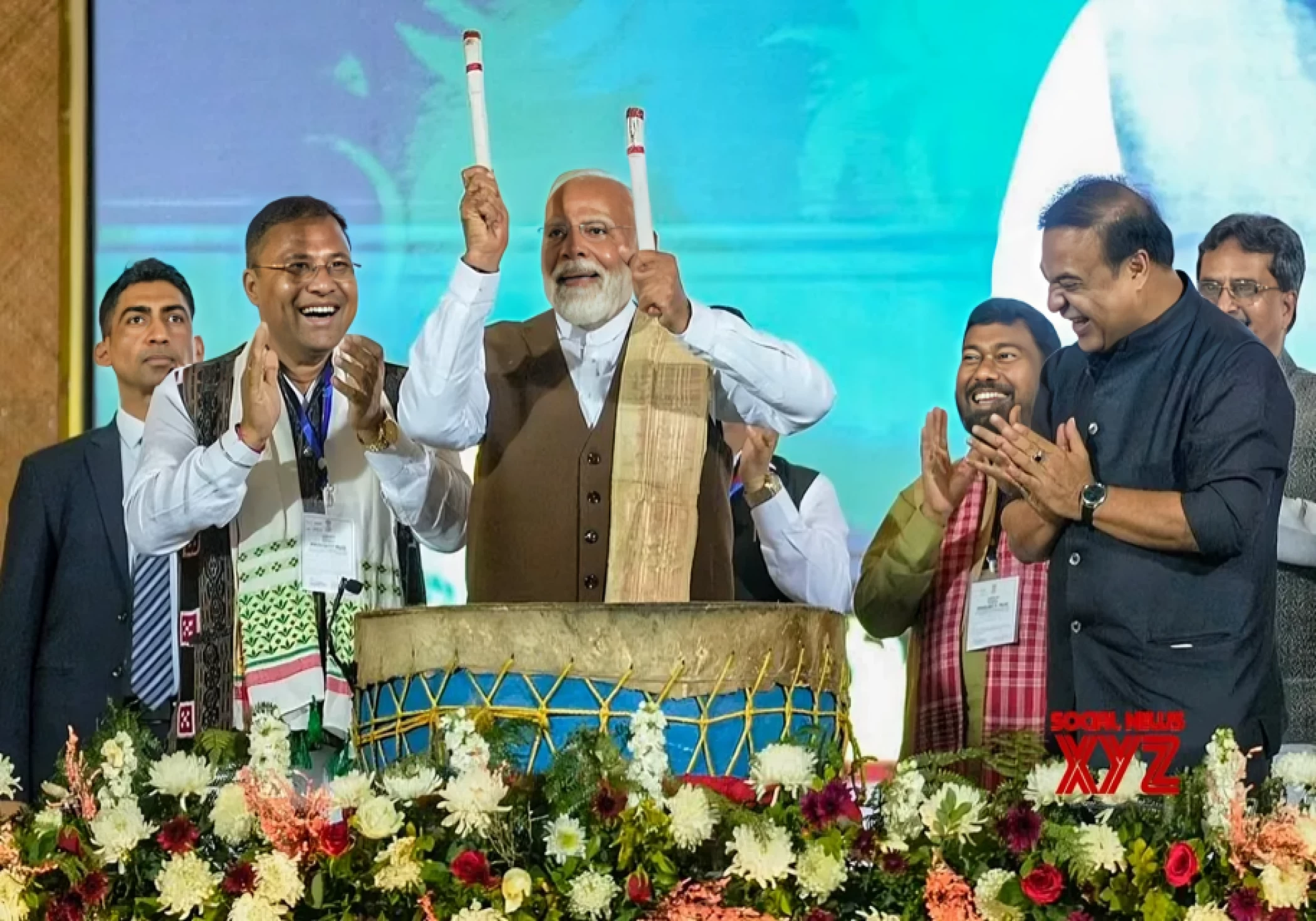 PM attends Jhumoir Binandini programme in Guwahati, Assam